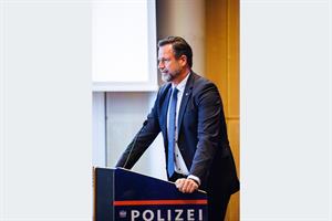 Direktor des Bundeskriminalamtes General Mag. Andreas Holzer, MA beim Festakt 50 Jahre Kriminalprävention im Bundeskriminalamt
